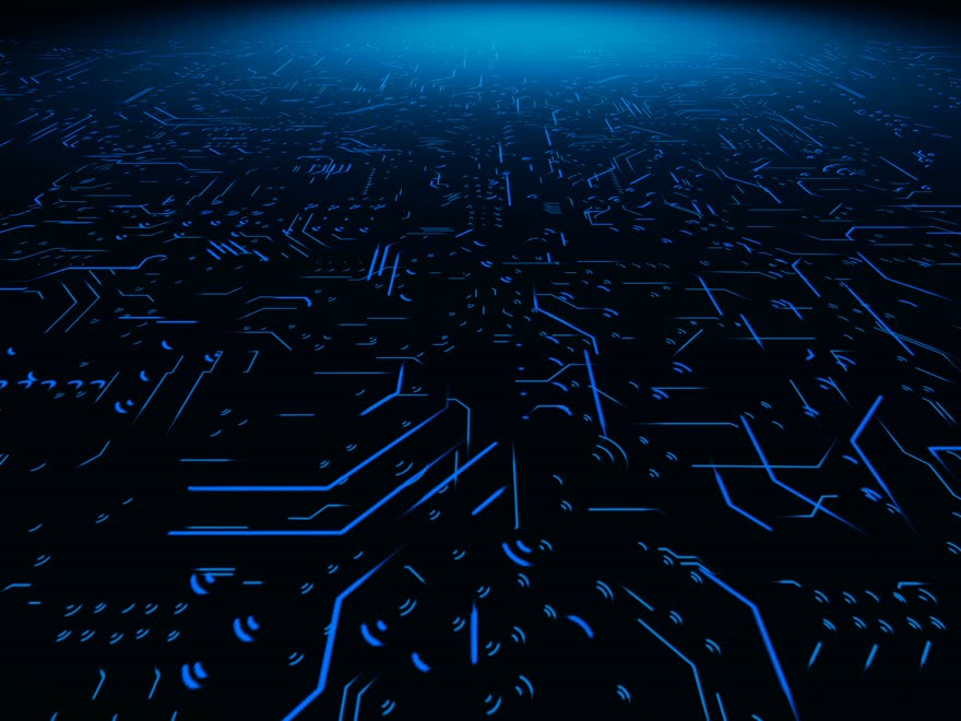 Rede de conexões digitais representando integração de sistemas.
