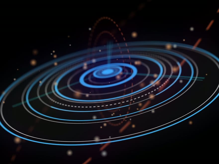 Varredura de radar representando monitoramento inteligente.
